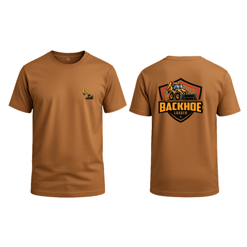 POLERA BACKHOE RETRO CAFE/BLANCA/VERDE