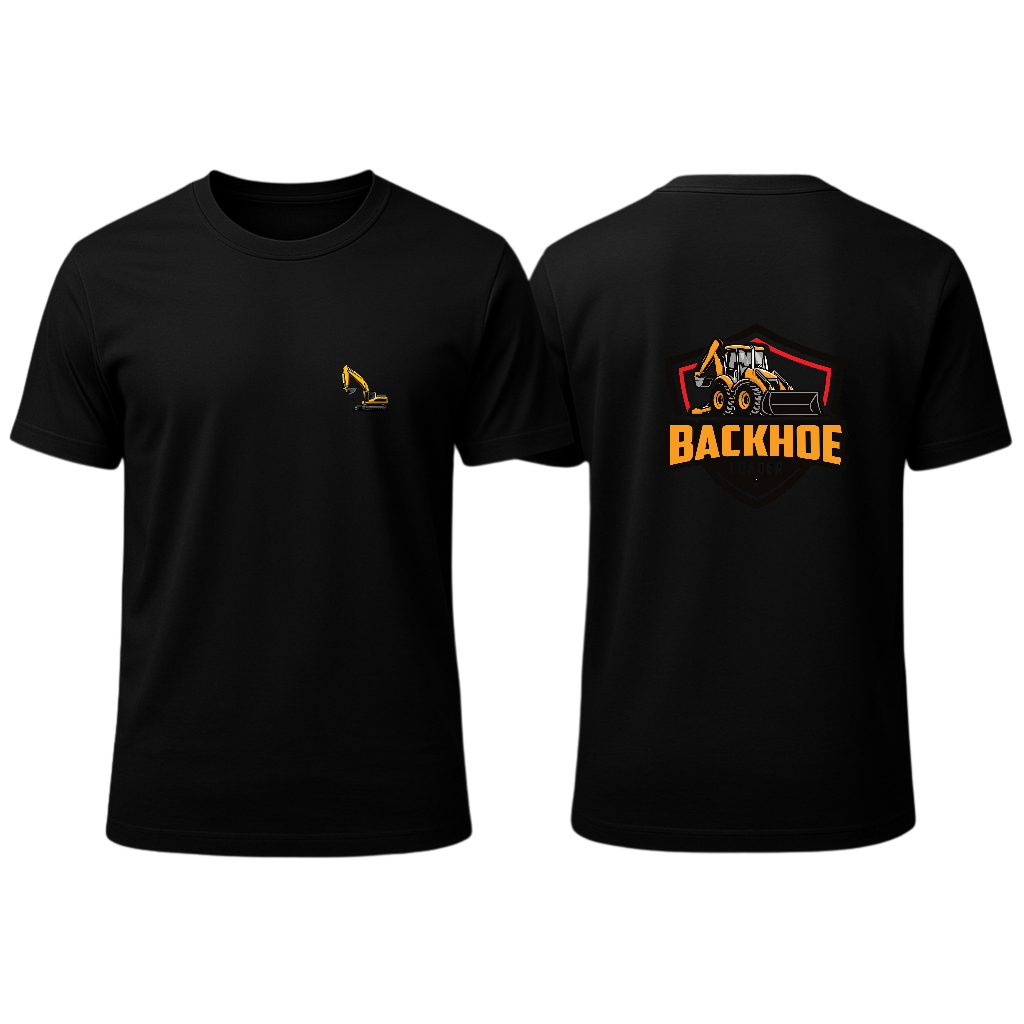 POLERA BACKHOE RETRO CAFE/BLANCA/VERDE